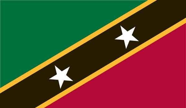 4\' x 6\' St. Kitts & Nevis High Wind, US Made Flag