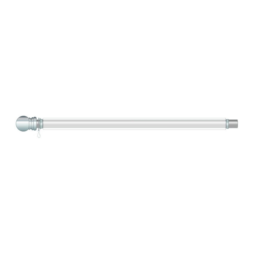 Deluxe Anti-Wrap Aluminum with Chrome Knob Pole 2"x57"