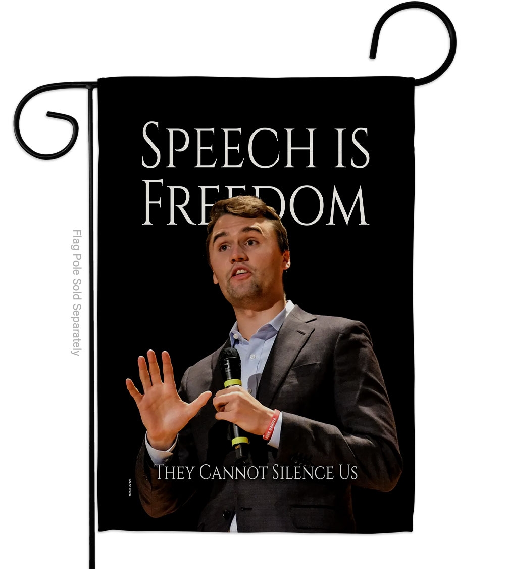 Speech Is Freedom Garden Flag