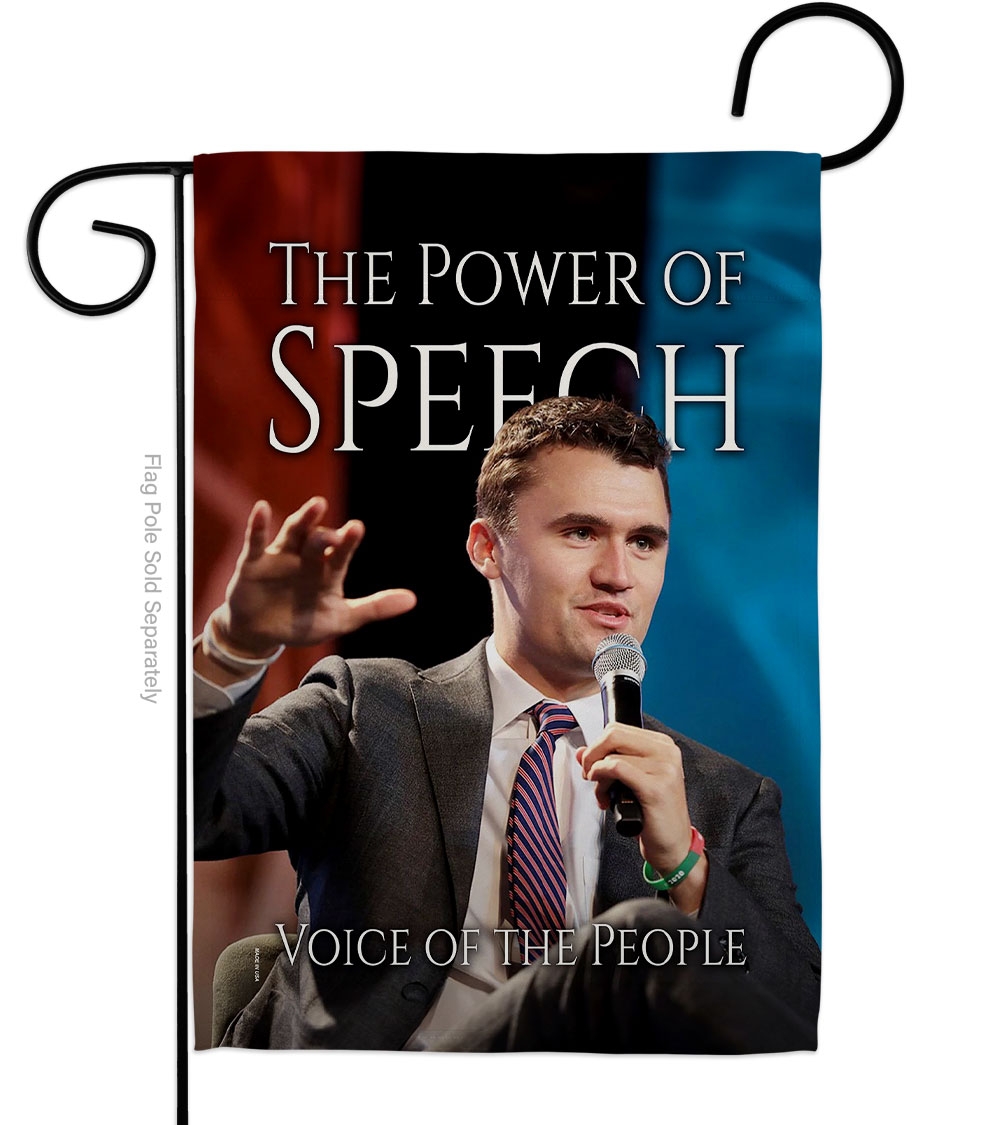 The Power Of Speech Garden Flag