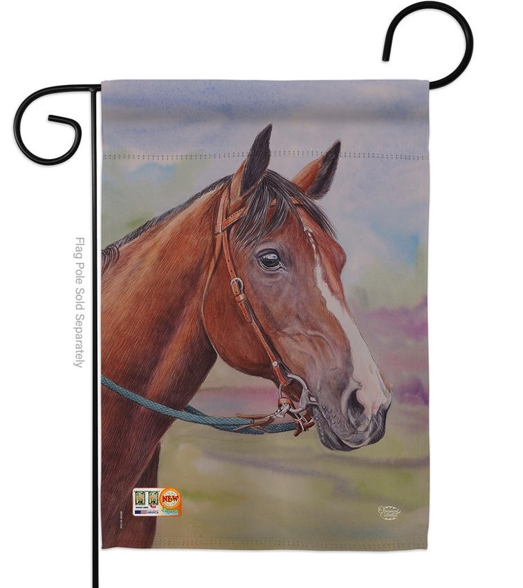 Smart Horse Garden Flag