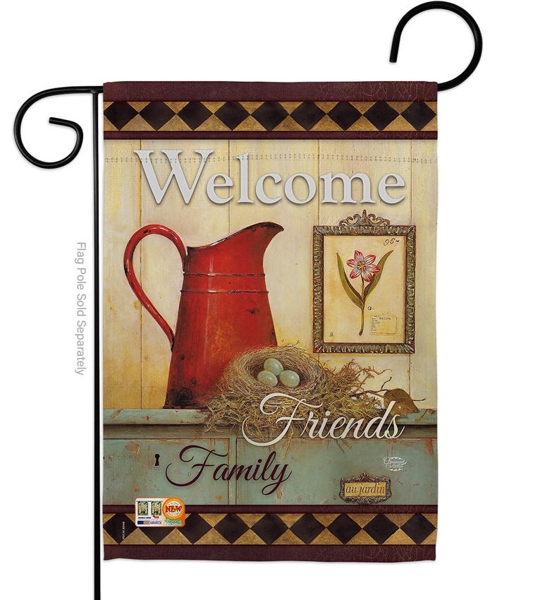 Welcome Country Style Garden Flag & more garden flags at FlagsForYou.com
