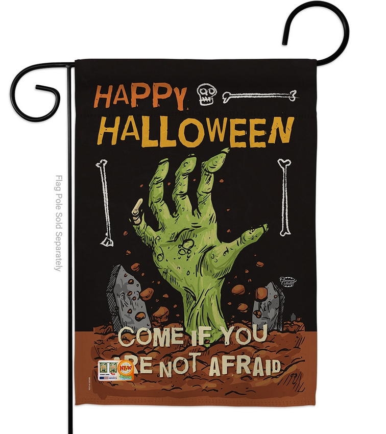 Come In If Not Afraid Garden Flag