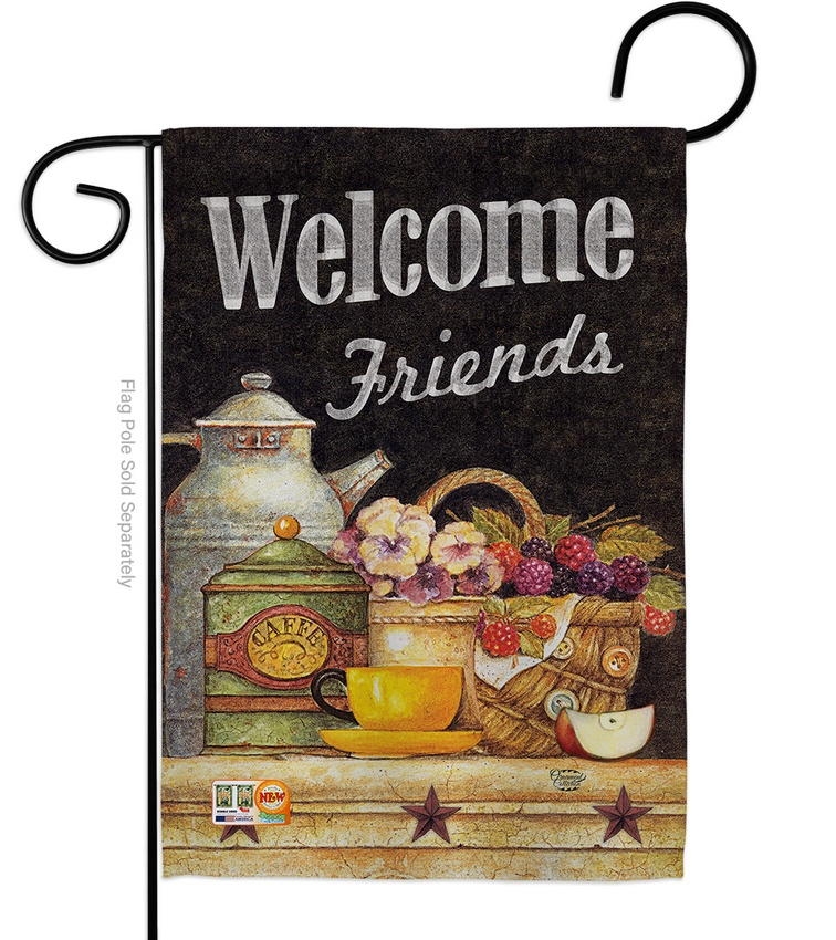 Welcome Country Berries Garden Flag