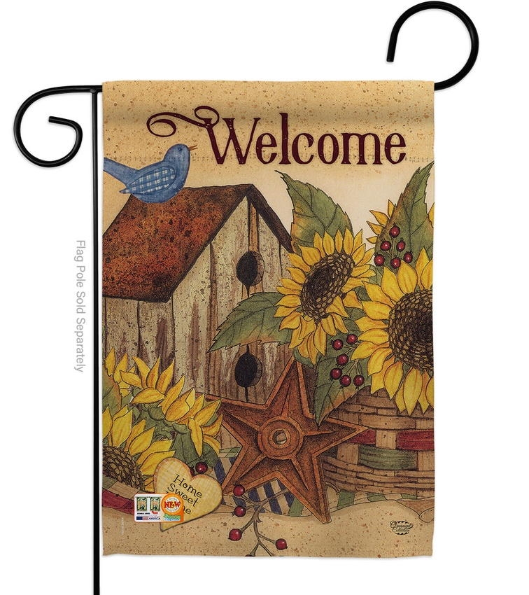 Sweet Home Sunflowers Garden Flag