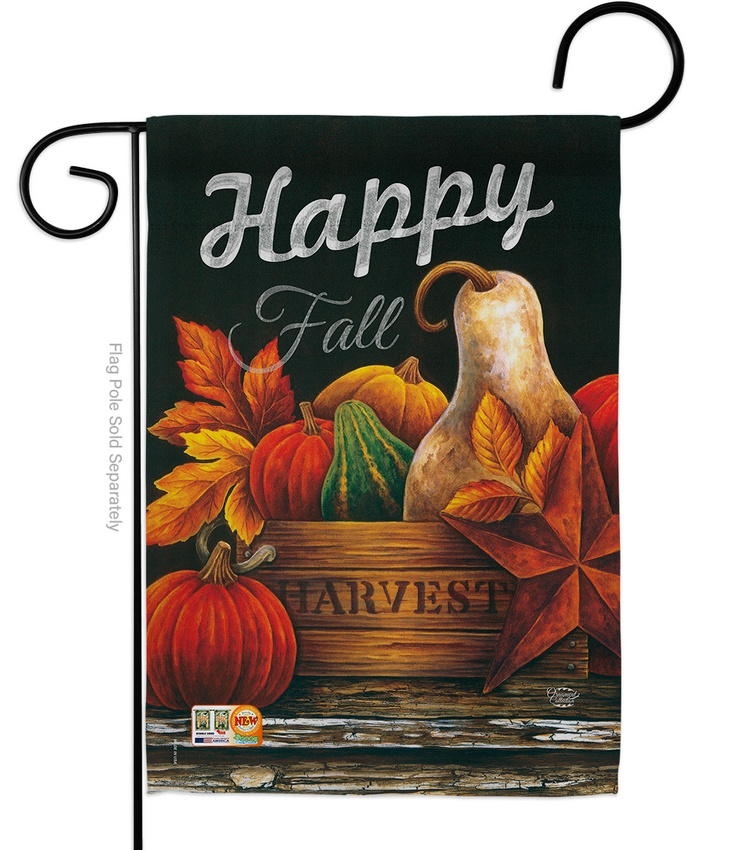 Autumn Happy Fall Garden Flag