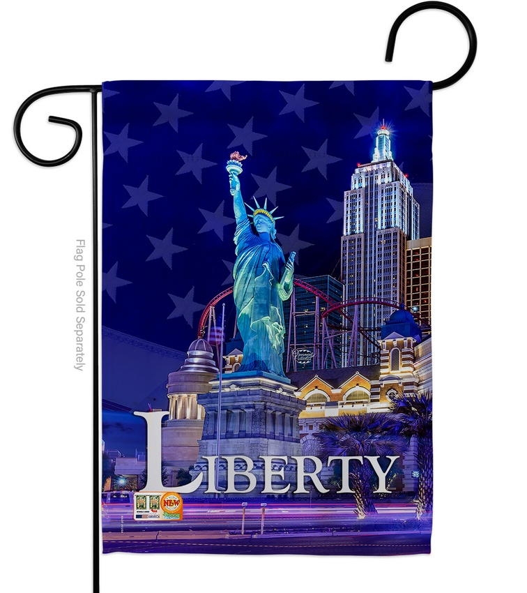 Freedom Of Liberty Decorative Garden Flag