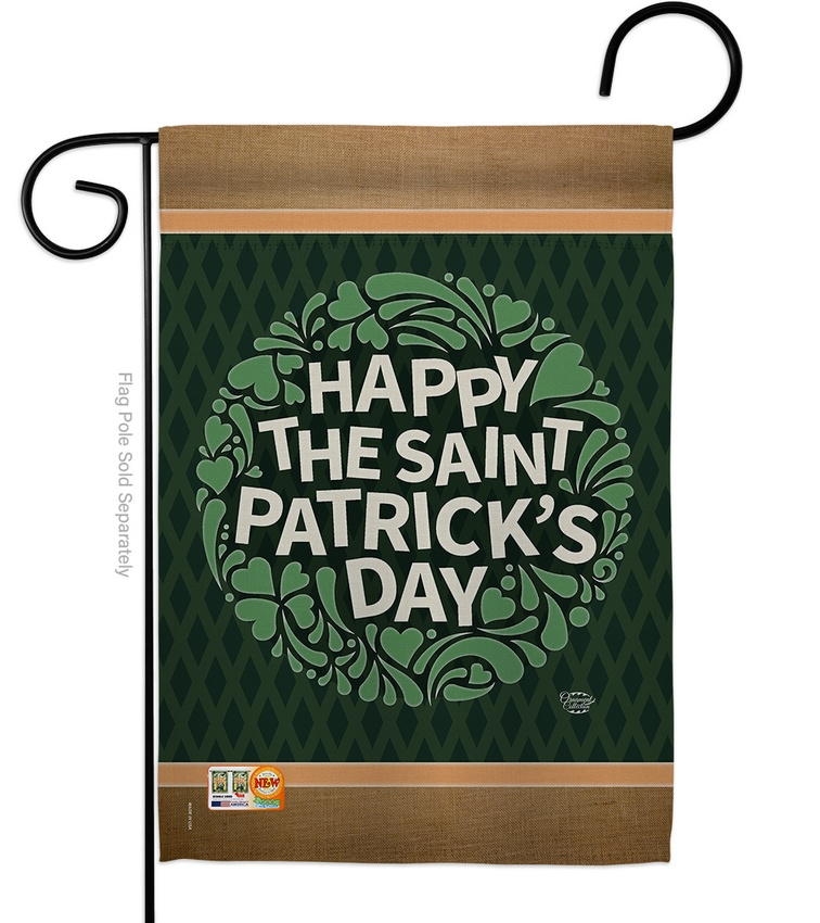 Happy Saint Patrick\'s Day Decorative Garden Flag