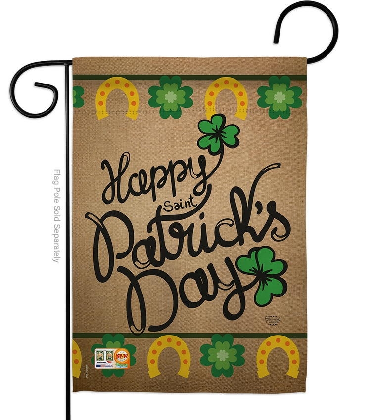 Happy Saint Patrick\'s Day Garden Flag