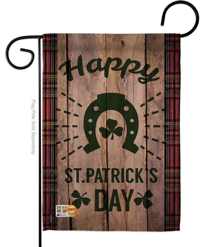 Lucky St. Patrick\'s Day Garden Flag