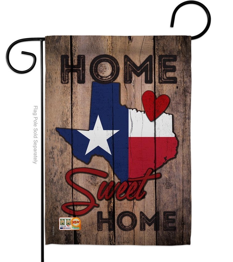 State Texas Home Sweet Garden Flag