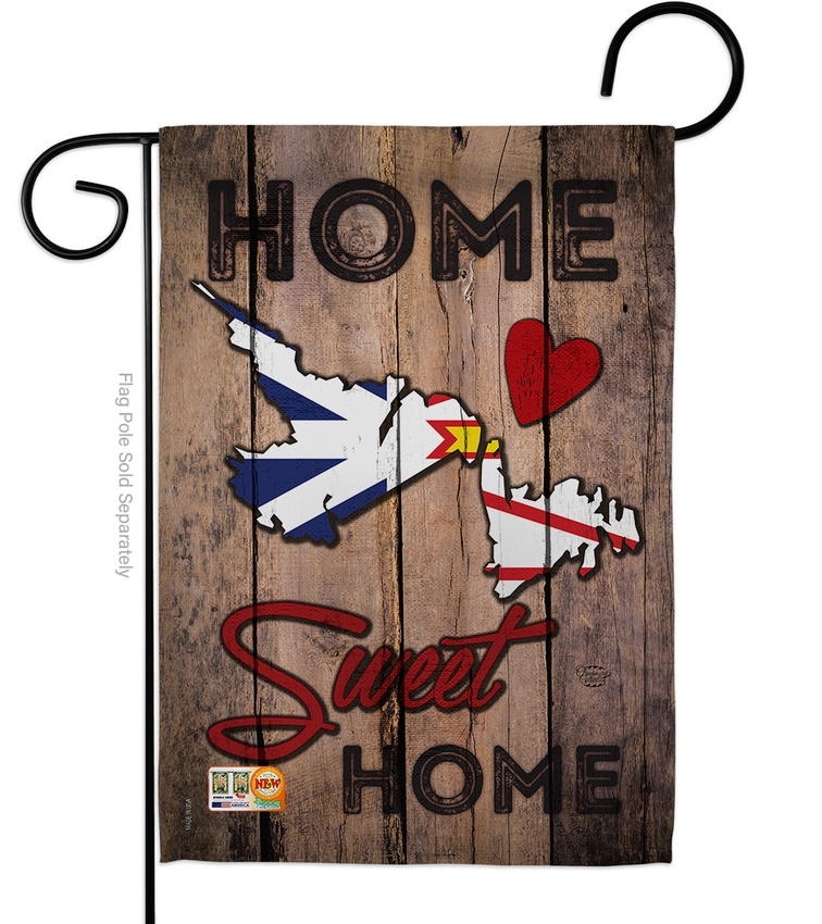 Newfoundland and Labrador Home Sweet Garden Flag