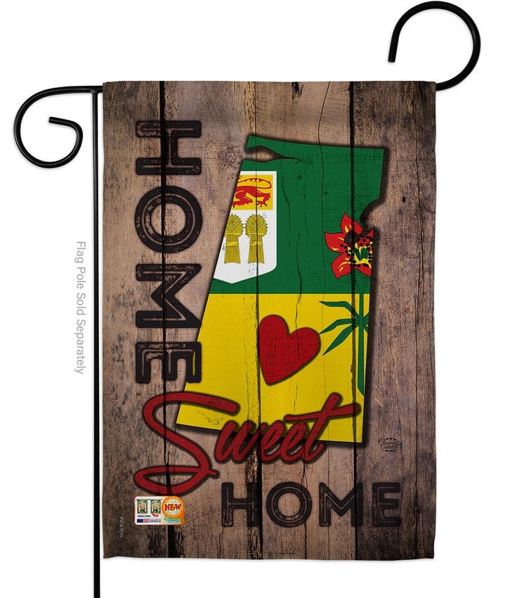 Saskatchewan Home Sweet Garden Flag