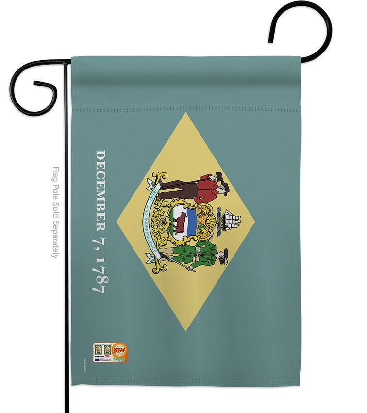Delaware Decorative Garden Flag