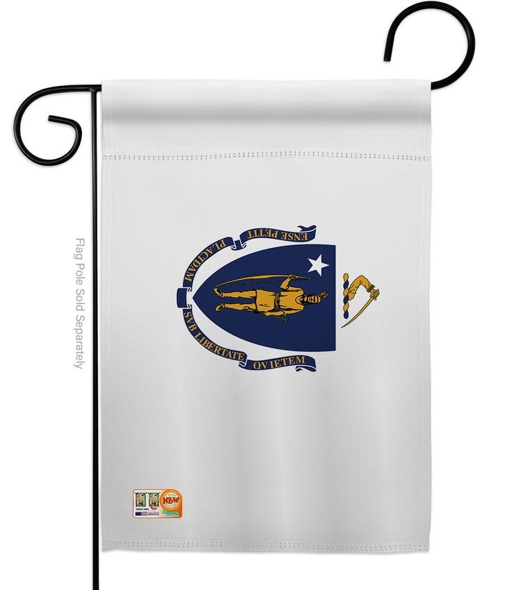 Massachusetts Decorative Garden Flag
