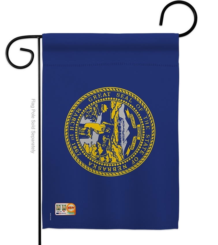 Nebraska Decorative Garden Flag