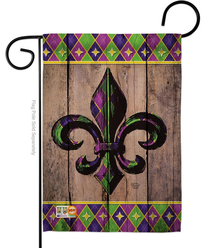 Fleur De Lys Decorative Garden Flag