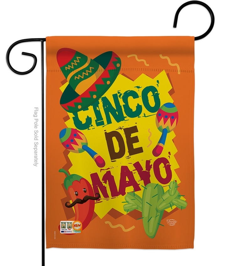 Cinco de Mayo Decorative Garden Flag