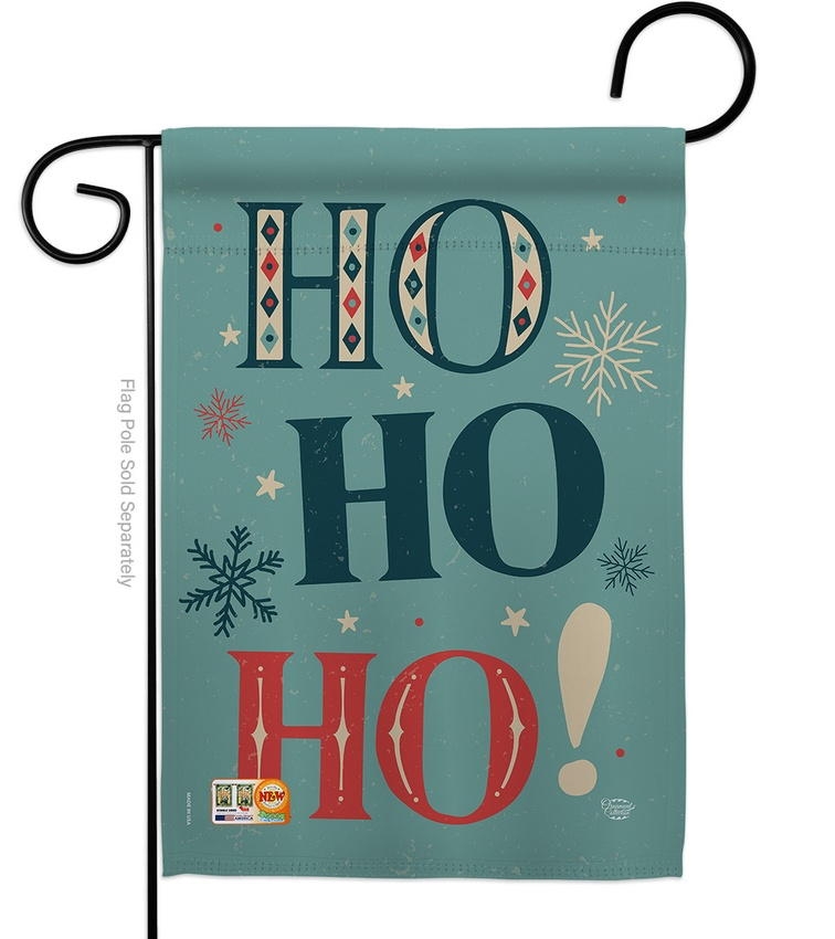 Ho Ho Ho Garden Flag