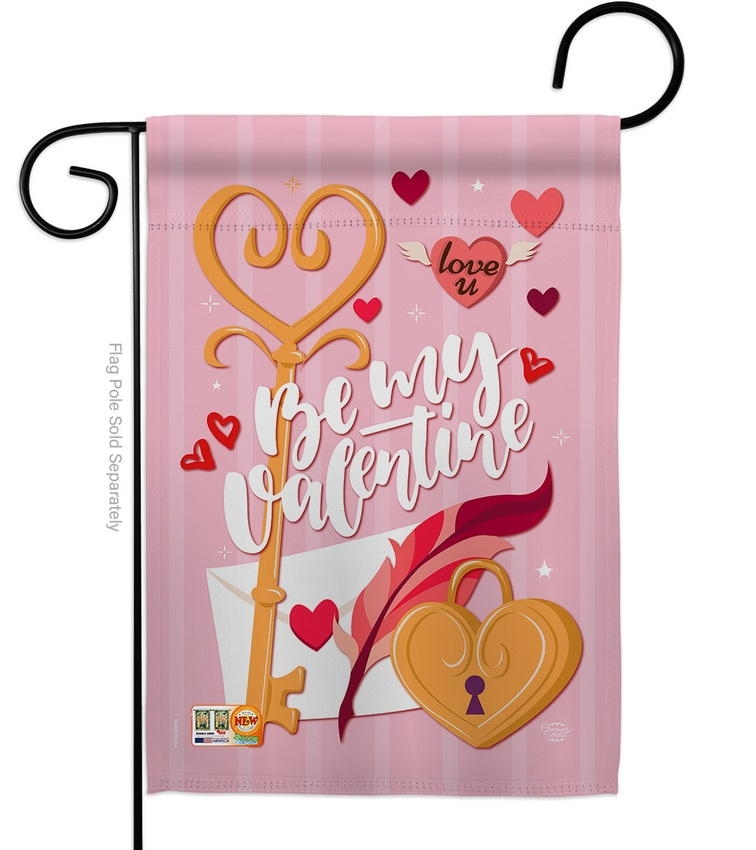 Be My Valentine Decorative Garden Flag