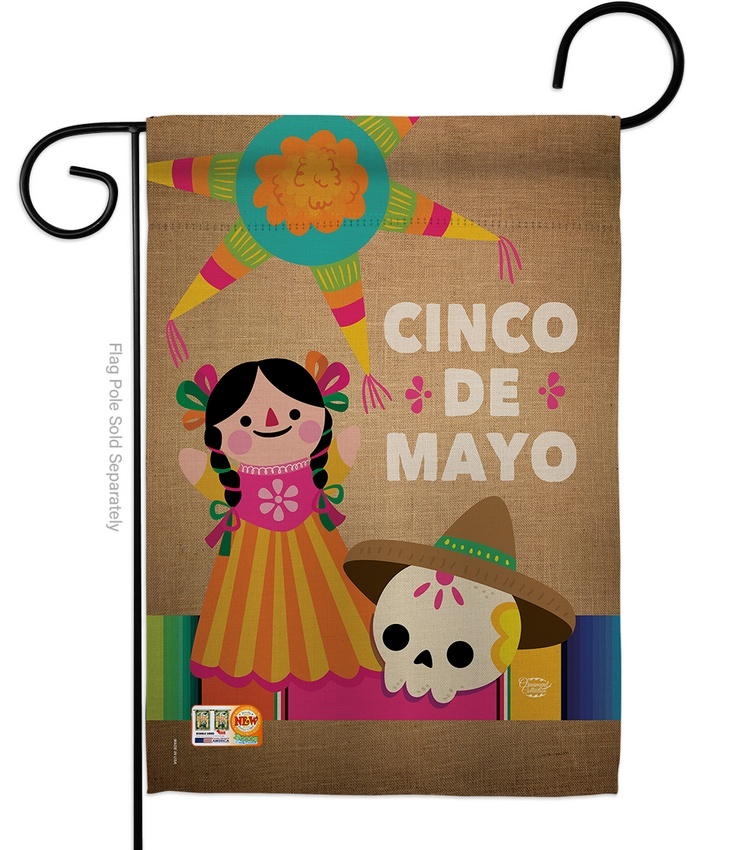 Cinco de Mayo Day Garden Flag