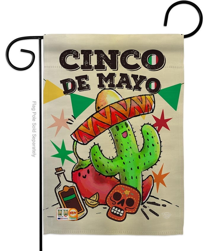 El Cinco de Mayo Garden Flag