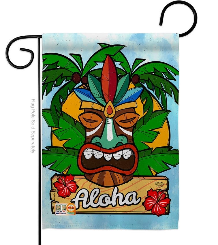 Luau Party Garden Flag