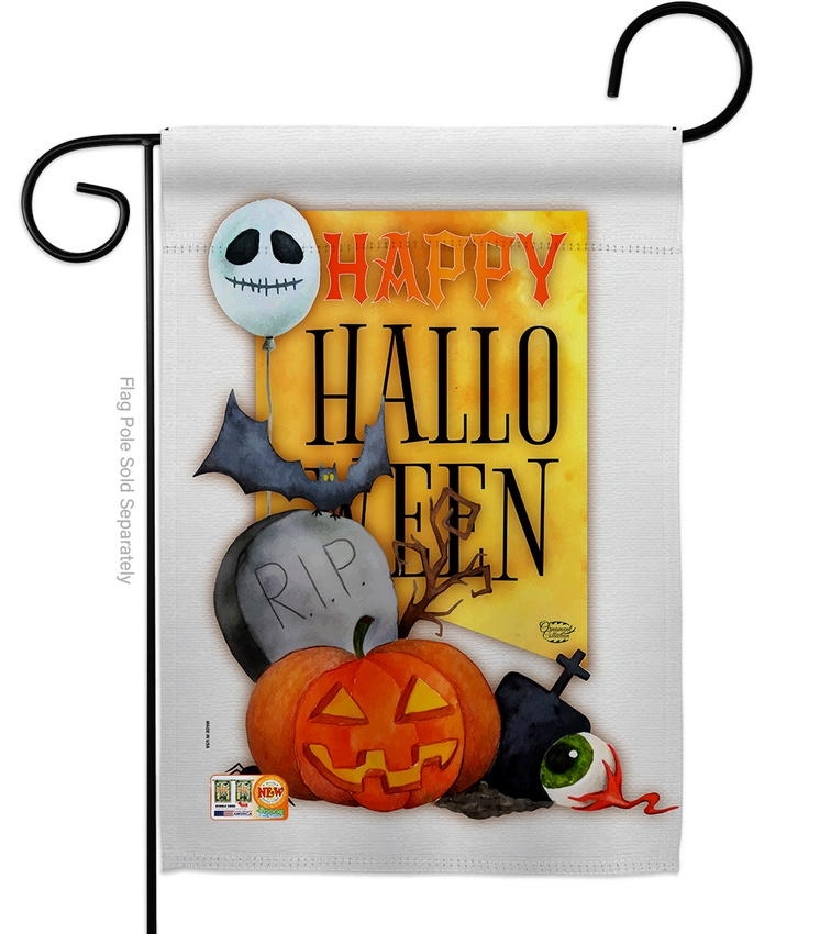 Happy Halloween Spirit Garden Flag