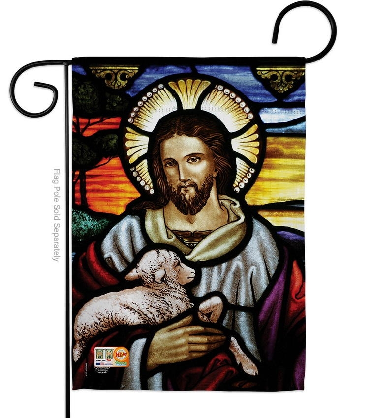Jesus Is The Good Shepherd Garden Flag