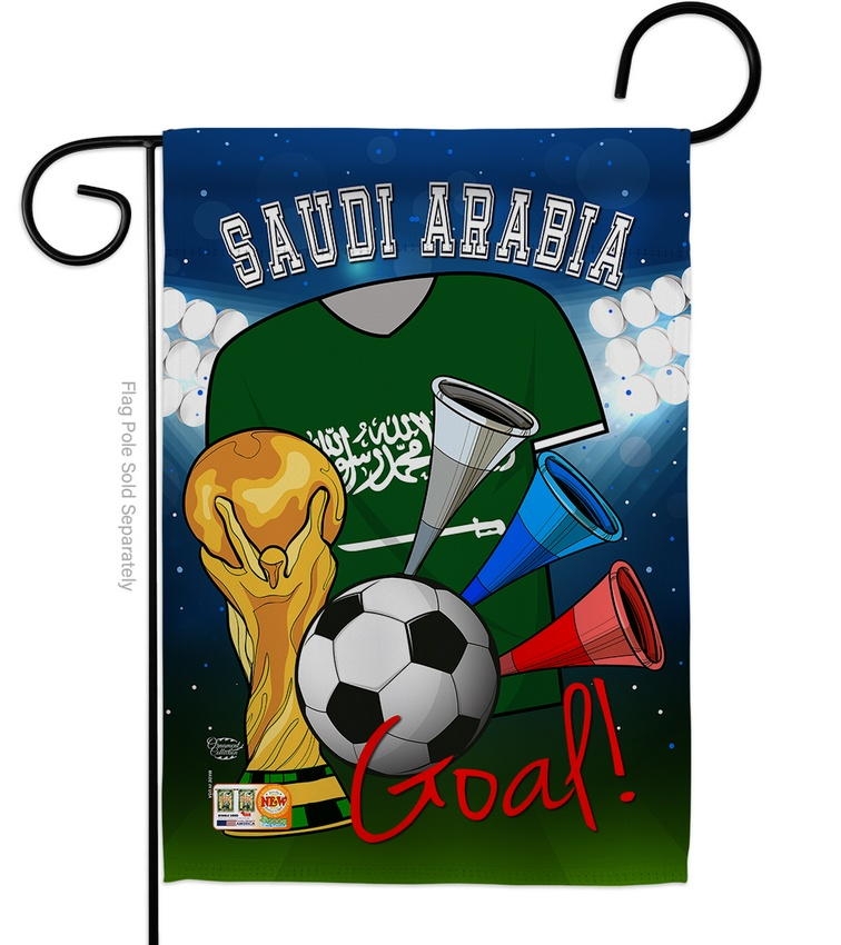 Saudi Arabia Soccer Garden Flag