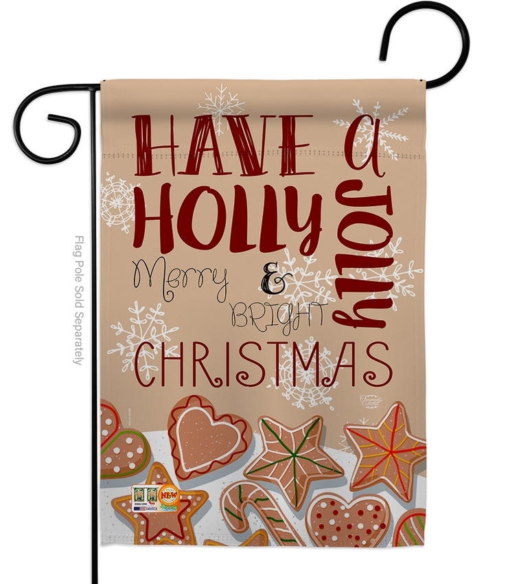 Have A Holly Jolly Christmas Garden Flag