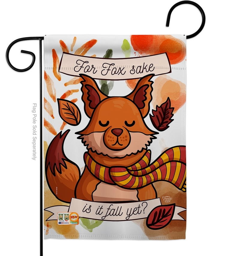 Fox Sake, Fall Yet Garden Flag