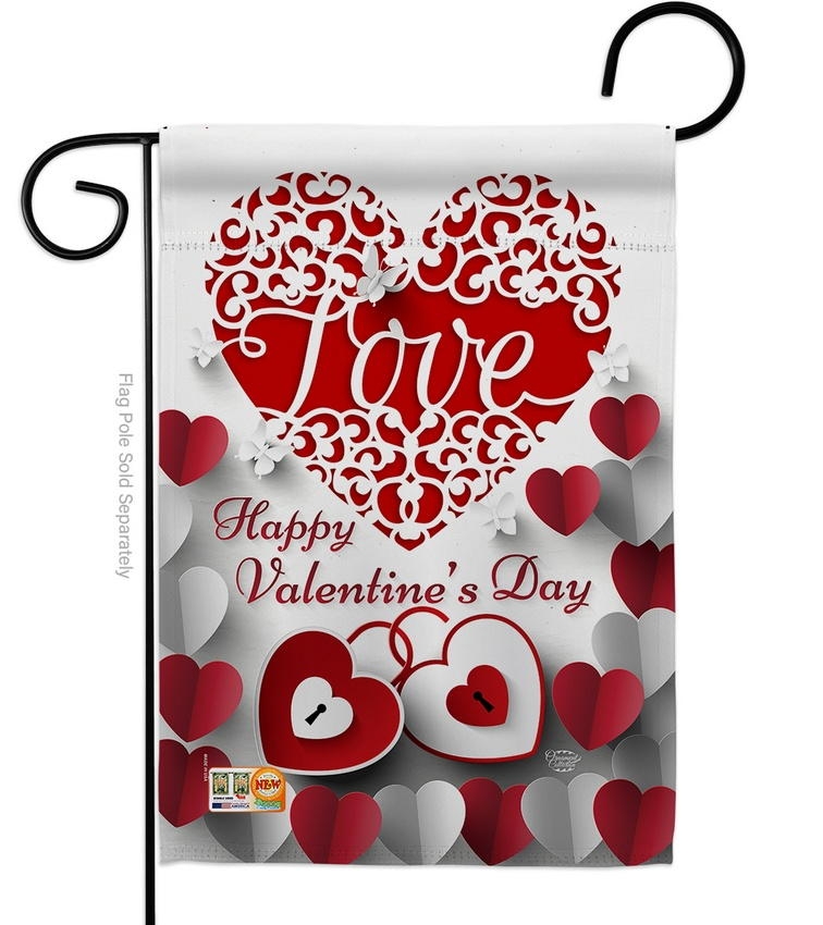 Royalty Love Garden Flag
