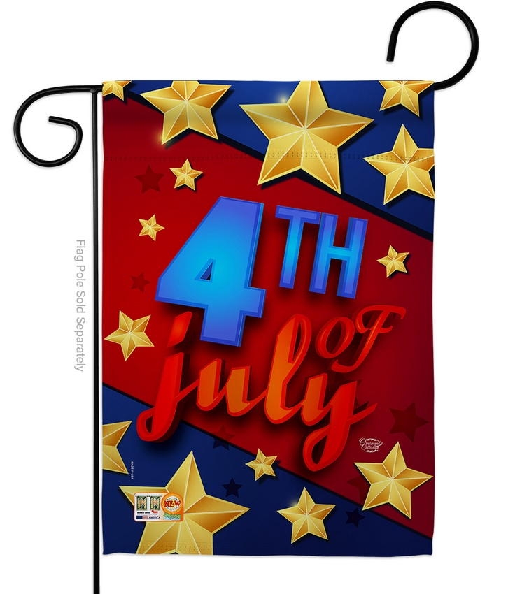 4th Of July Stars Garden Flag