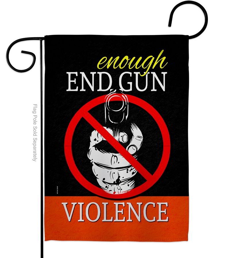 Enough Gun Garden Flag