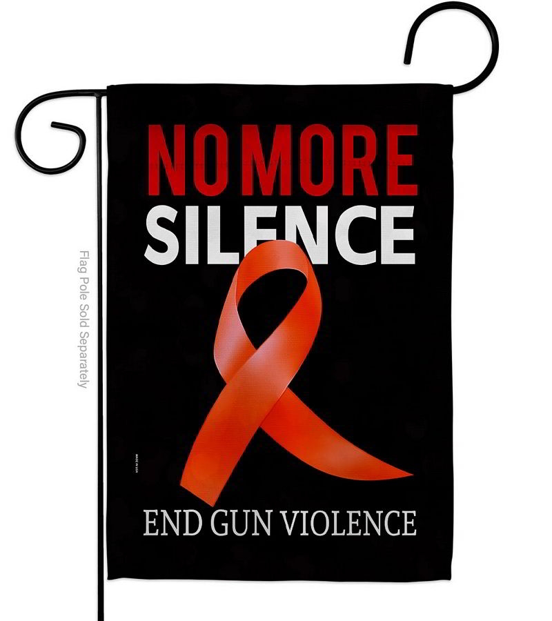 No Silence End Gun Garden Flag