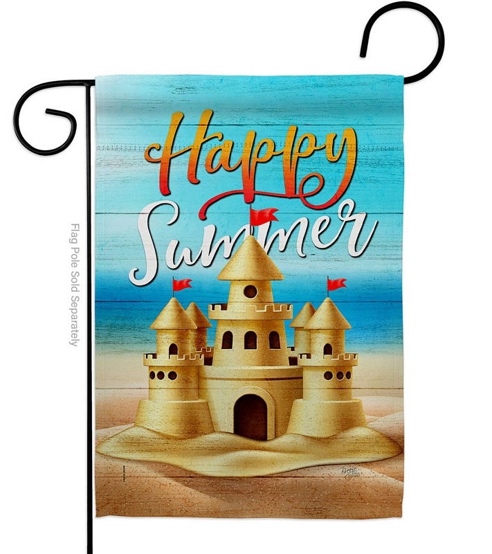 Sand Castle Garden Flag