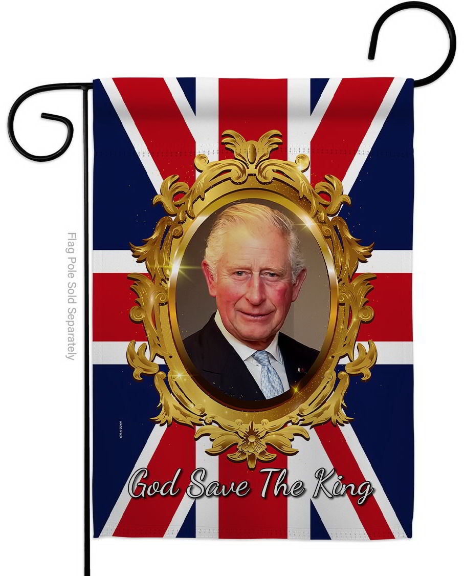 God Save The King Garden Flag