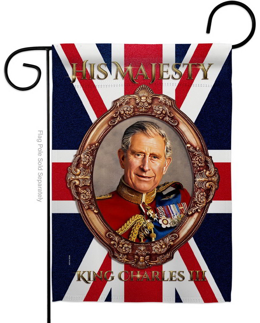 His Majesty CR III Garden Flag