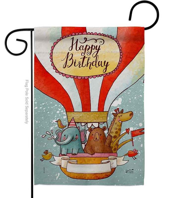 Birthday Cheers Garden Flag