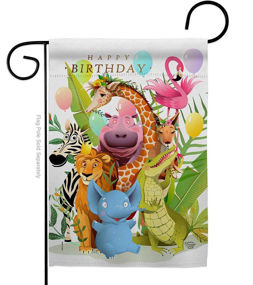 Buddy Birthday Party Garden Flag