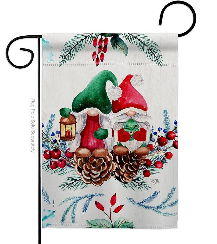 Winter Gnome Garden Flag