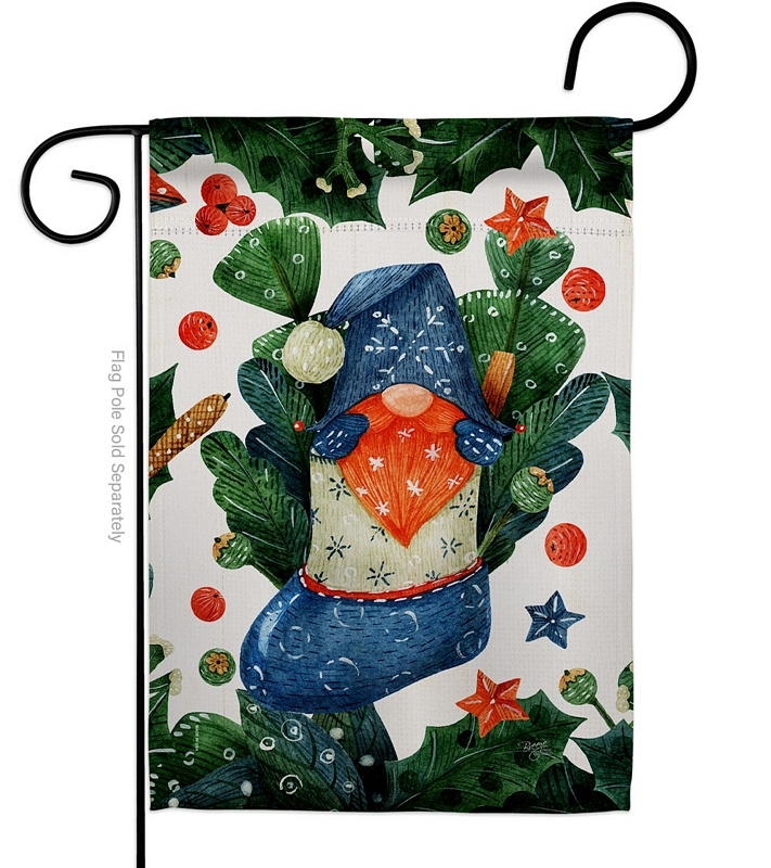 Winter Socks Gnome Garden Flag