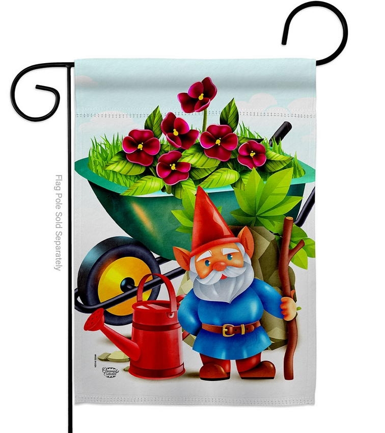 Garden Gnome Garden Flag