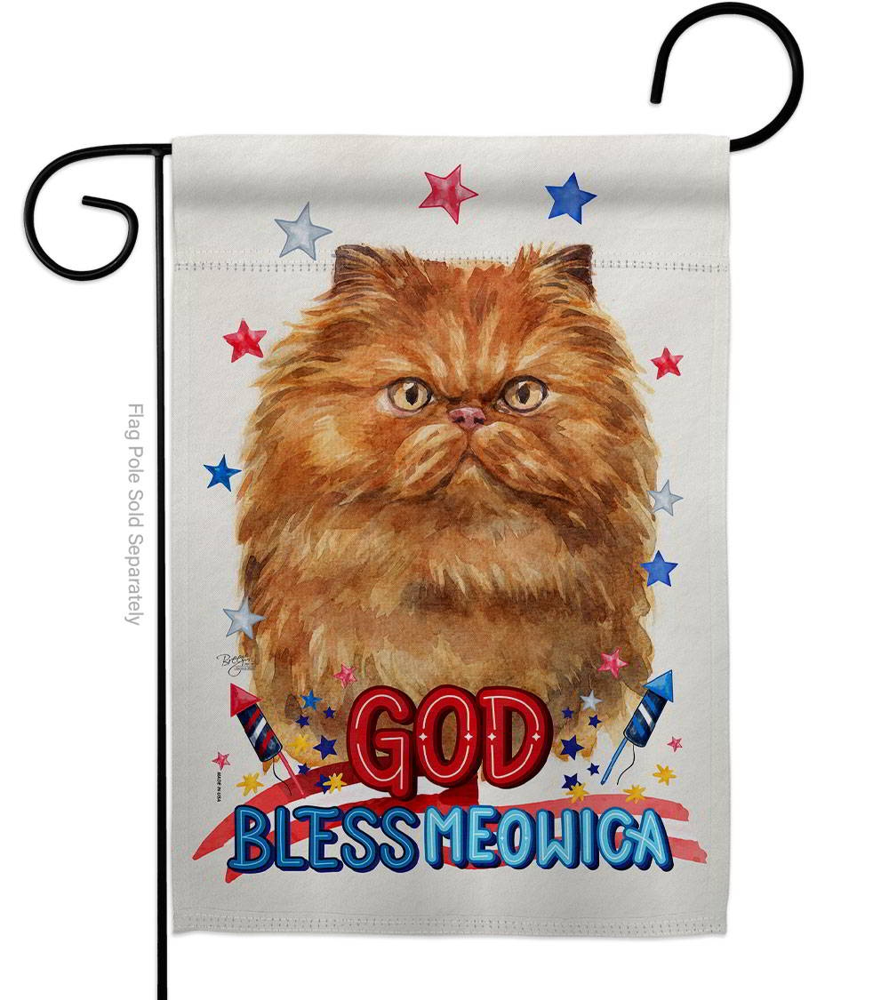 Patriotic Tan Persian Garden Flag