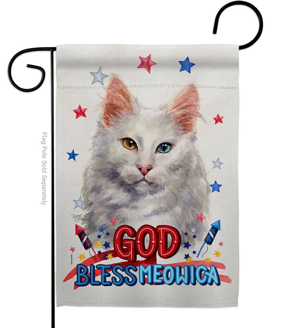 Patriotic Turkish Angora Garden Flag