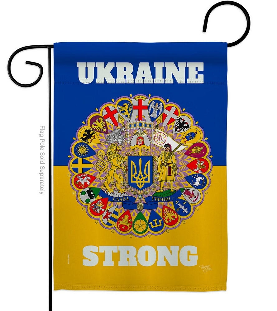 Ukraine Strong Garden Flag