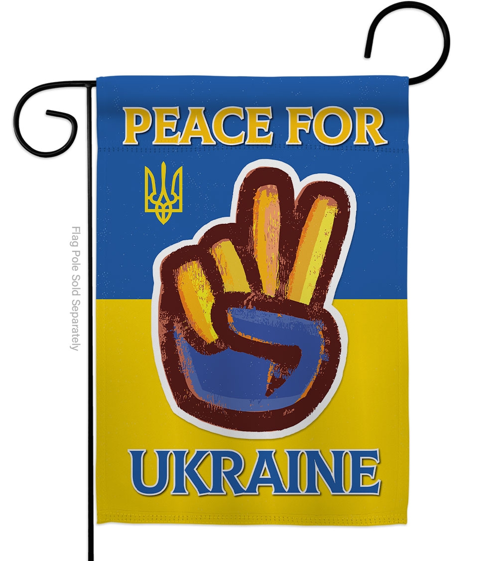 Peace Ukraine Garden Flag