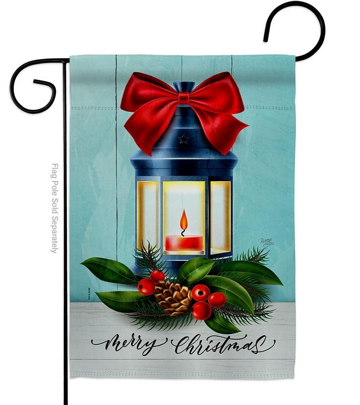 Christmas Lantern Garden Flag