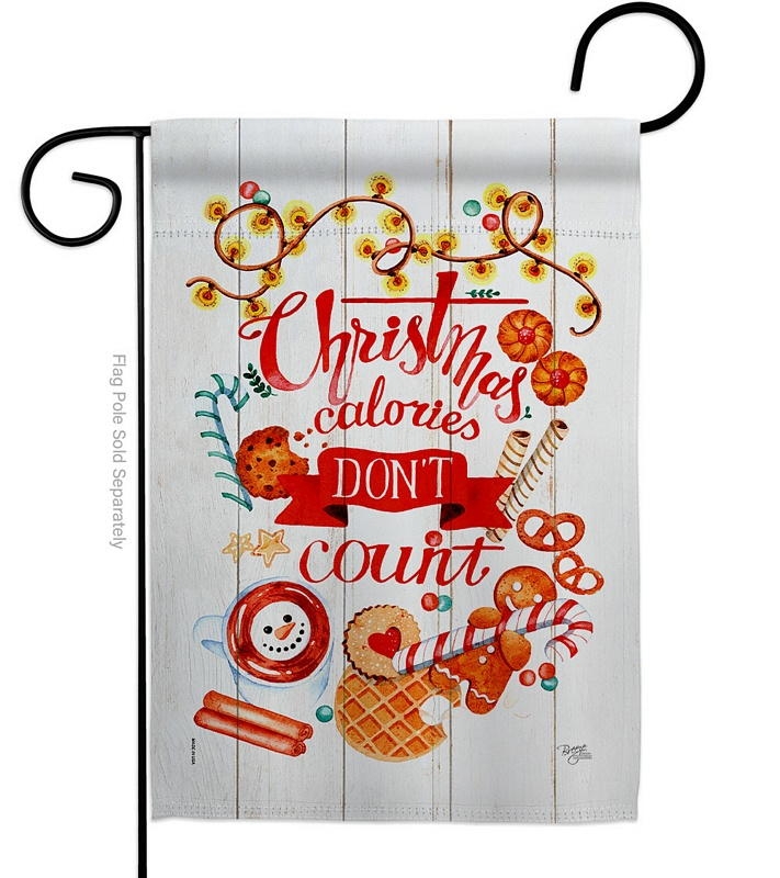 Christmas Calories Garden Flag